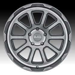 Black Rhino Chase Brushed Gunmetal Custom Truck Wheels - Chase (FFT